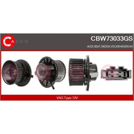 Pulseur d'air habitacle CASCO