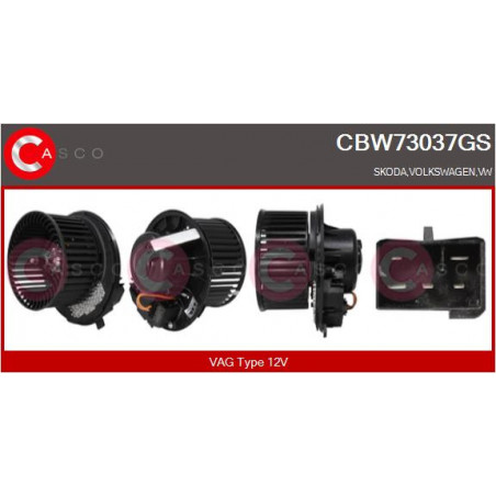 Pulseur d'air habitacle CASCO