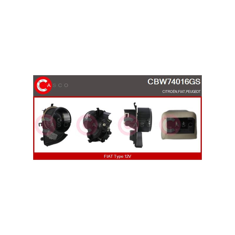 Pulseur d'air habitacle CASCO