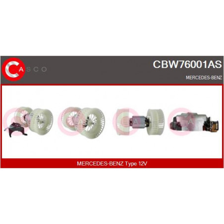 Pulseur d'air habitacle CASCO