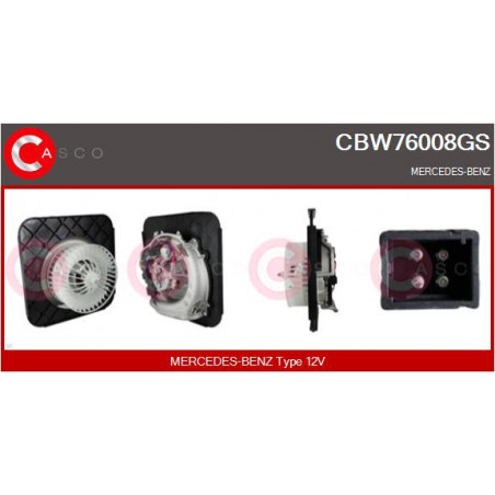 Pulseur d'air habitacle CASCO