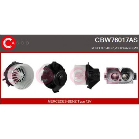 Pulseur d'air habitacle CASCO