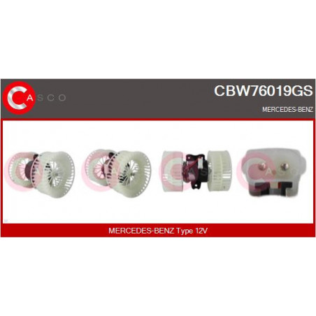 Pulseur d'air habitacle CASCO