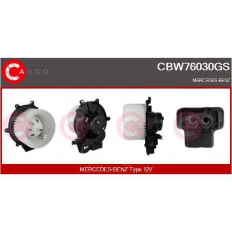 Pulseur d'air habitacle CASCO