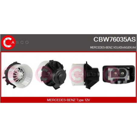 Pulseur d'air habitacle CASCO