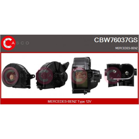 Pulseur d'air habitacle CASCO