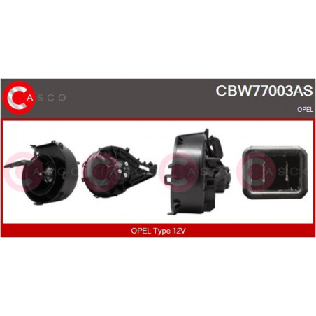 Pulseur d'air habitacle CASCO