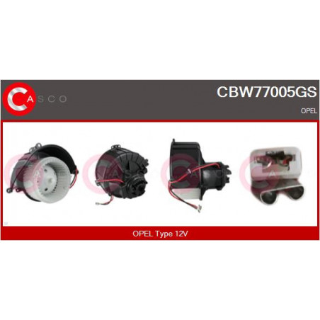 Pulseur d'air habitacle CASCO