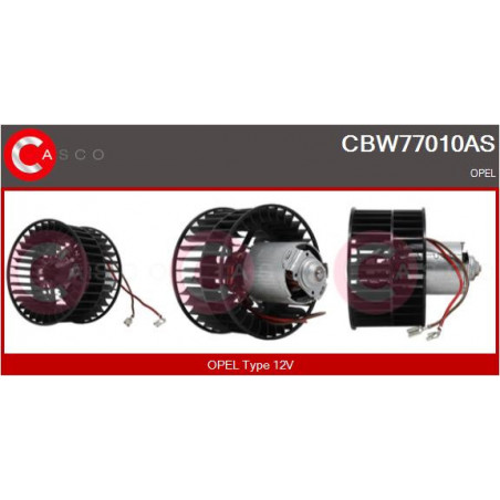 Pulseur d'air habitacle CASCO