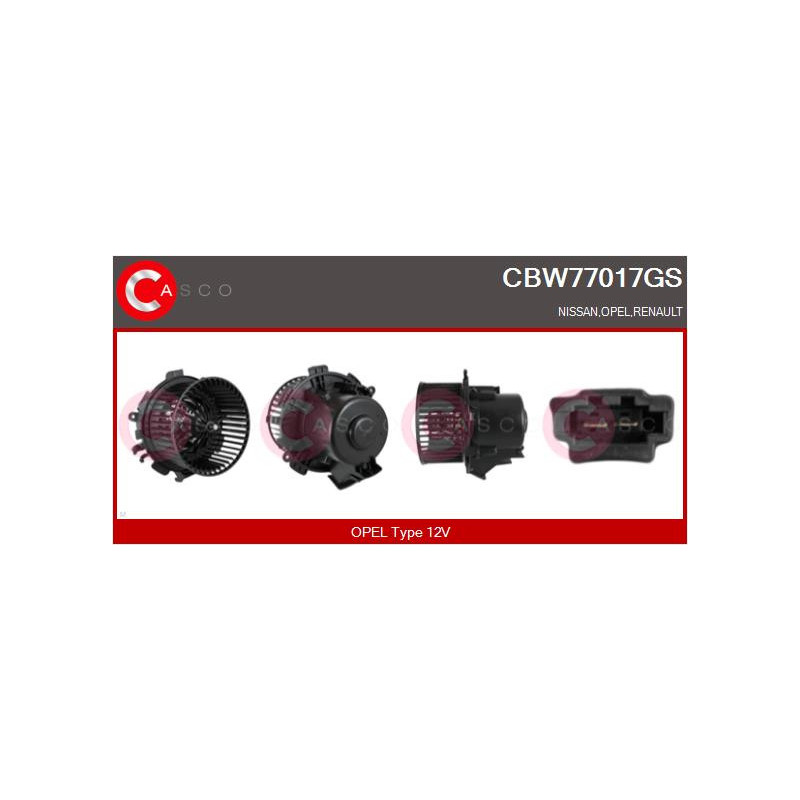 Pulseur d'air habitacle CASCO