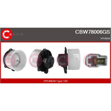 Pulseur d'air habitacle CASCO