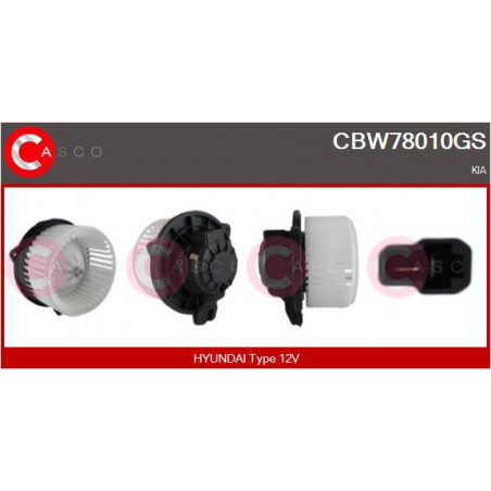 Pulseur d'air habitacle CASCO