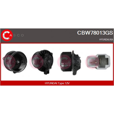 Pulseur d'air habitacle CASCO