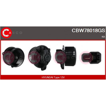 Pulseur d'air habitacle CASCO