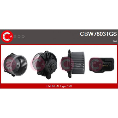 Pulseur d'air habitacle CASCO