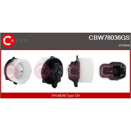 Pulseur d'air habitacle CASCO