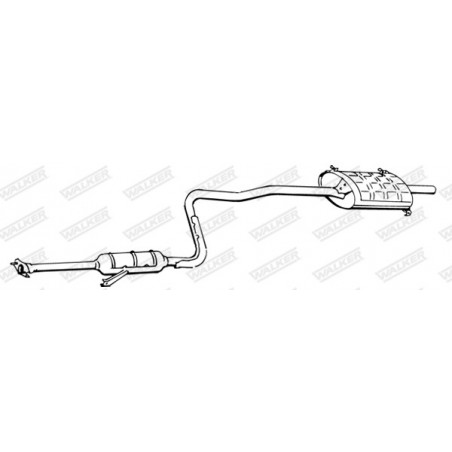 Silencieux arrière WALKER