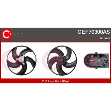 Ventilateur (refroidissement moteur) CASCO