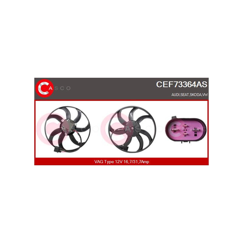 Ventilateur (refroidissement moteur) CASCO