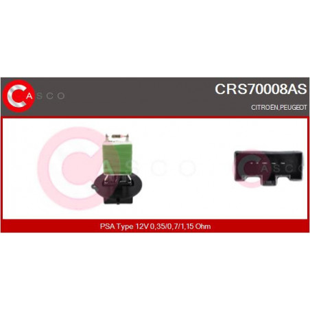 Résistance (pulseur d'air habitacle) CASCO