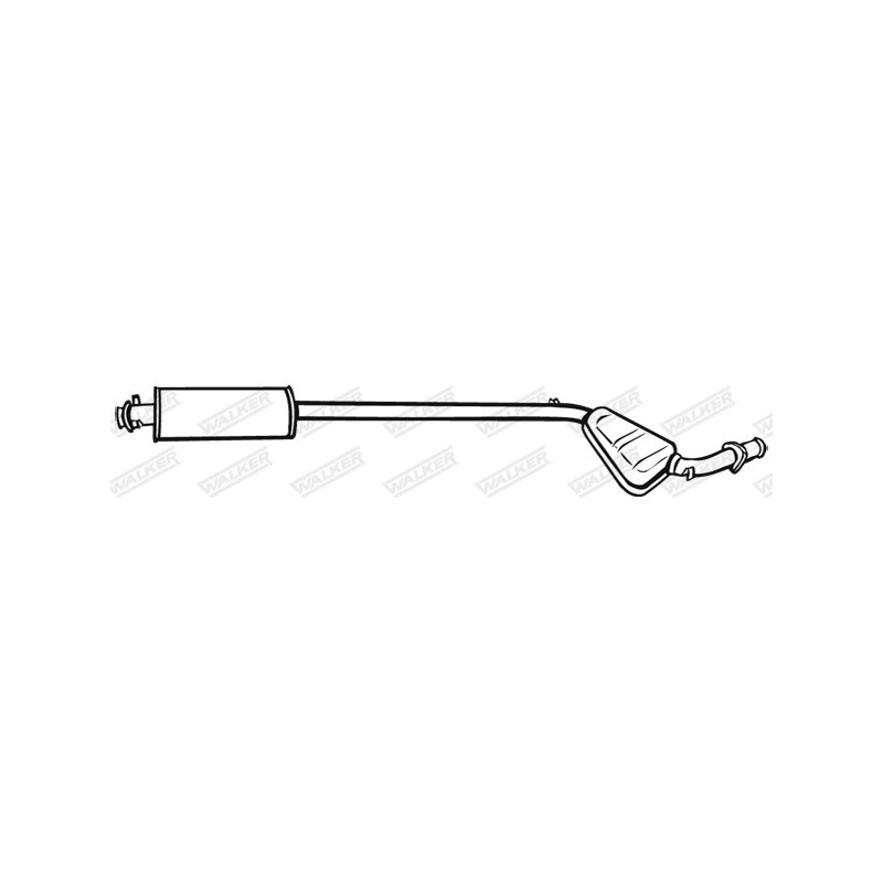 Silencieux intermédiaire WALKER