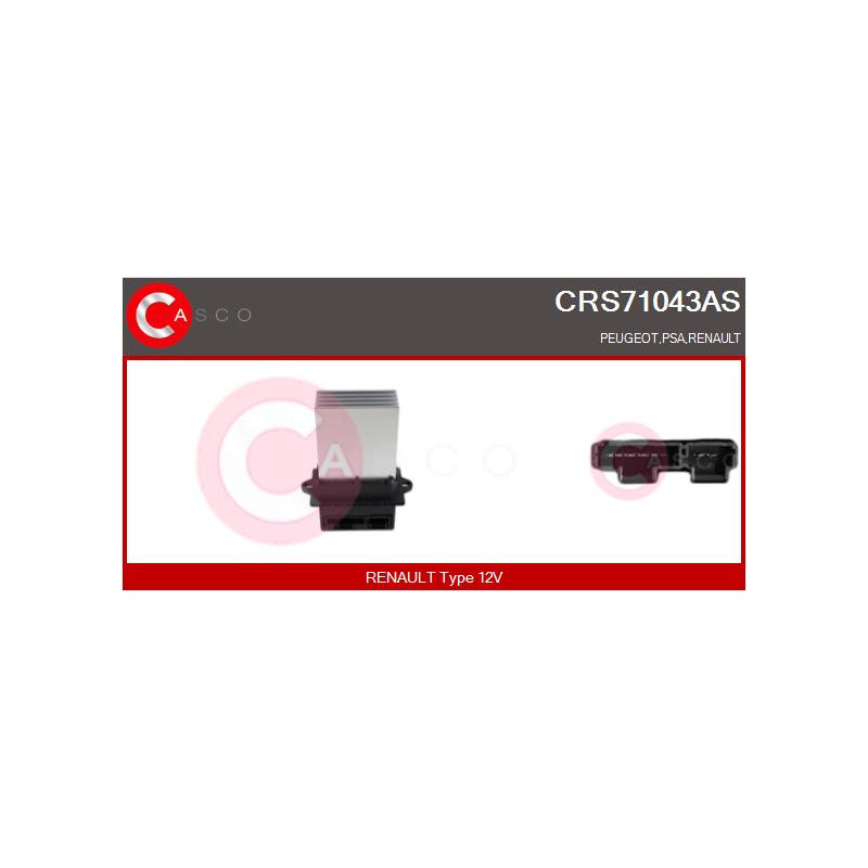 Résistance (pulseur d'air habitacle) CASCO