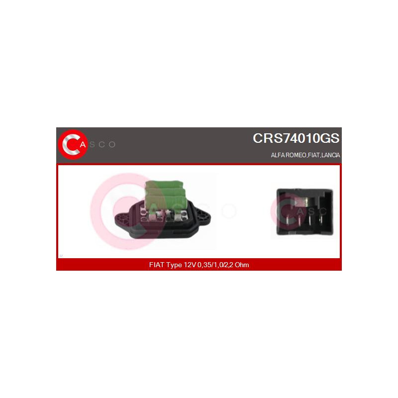 Résistance (pulseur d'air habitacle) CASCO