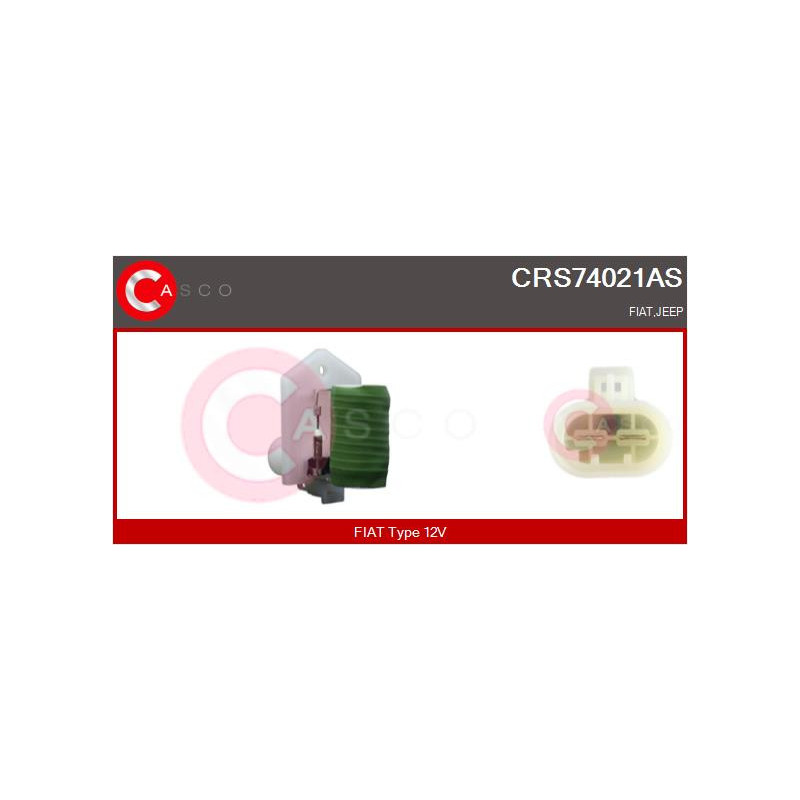 Résistance de série, moteur électrique-ventilateur du radiat CASCO