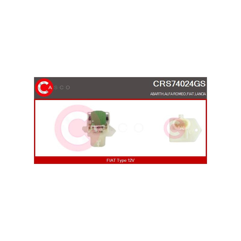 Résistance de série, moteur électrique-ventilateur du radiat CASCO