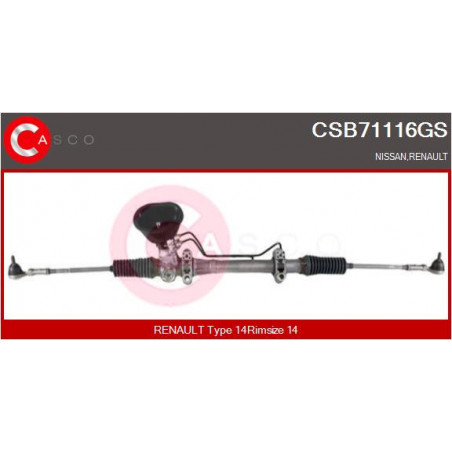 Crémaillère de direction CASCO