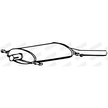 Silencieux arrière WALKER