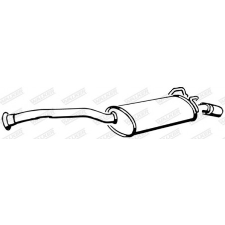 Silencieux arrière WALKER