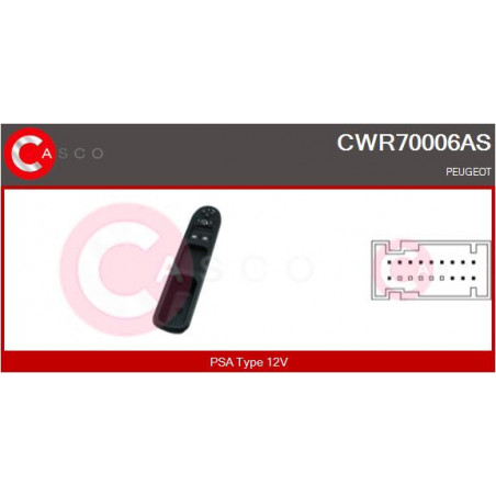 Interrupteur de vitres électriques CASCO