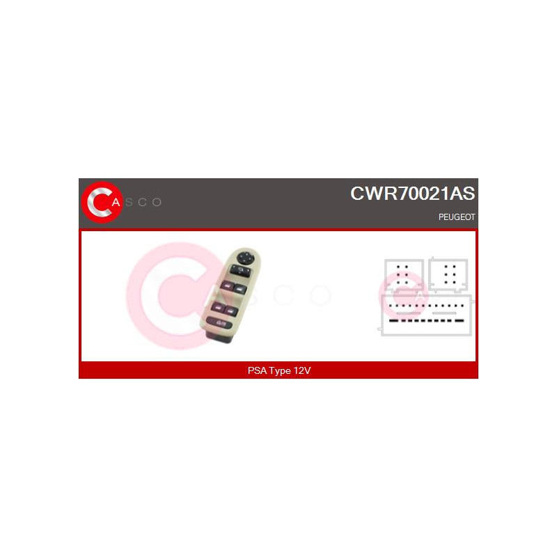 Interrupteur de vitres électriques CASCO