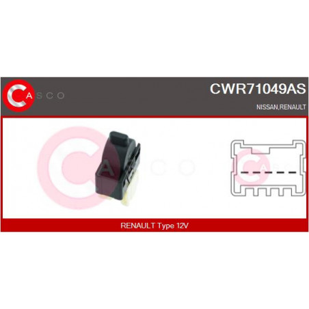 Interrupteur de vitres électriques CASCO