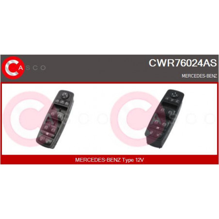 Interrupteur de vitres électriques CASCO