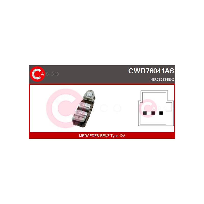 Interrupteur de vitres électriques CASCO