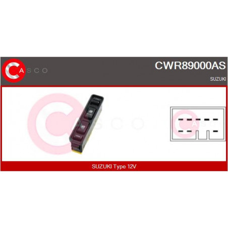 Interrupteur de vitres électriques CASCO