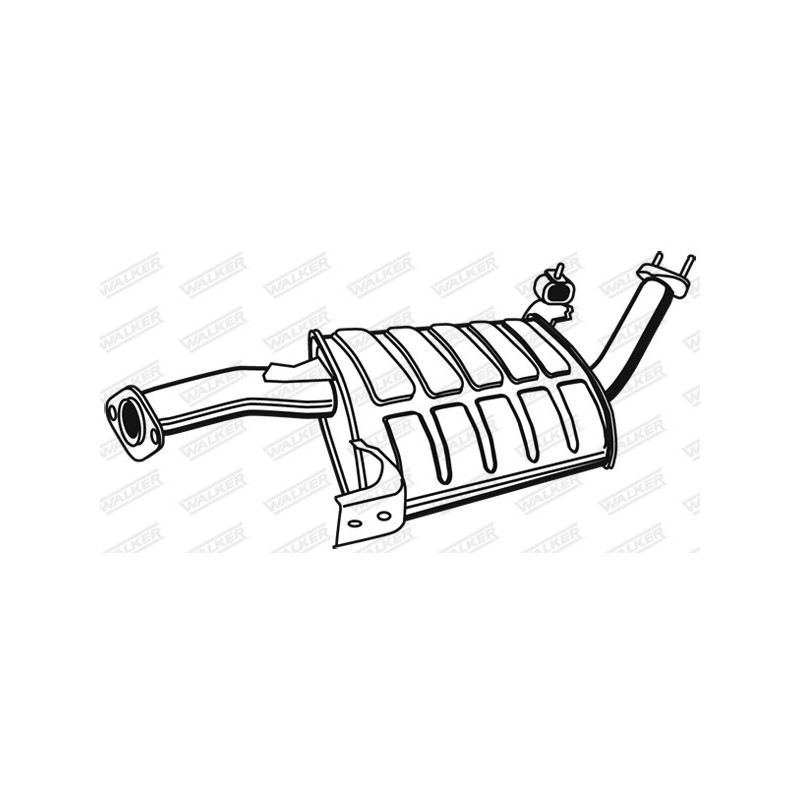 Silencieux intermédiaire WALKER