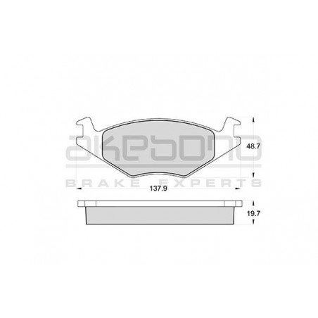 Jeu de quatre plaquettes de...