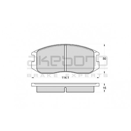 Jeu de quatre plaquettes de...