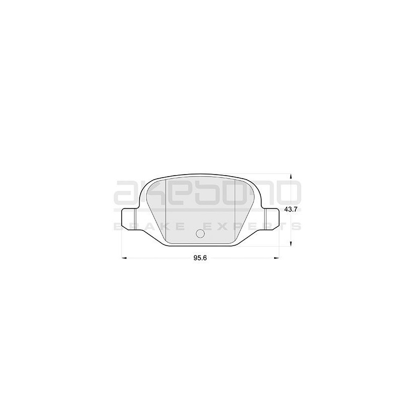 Jeu de quatre plaquettes de frein à disque AKEBONO