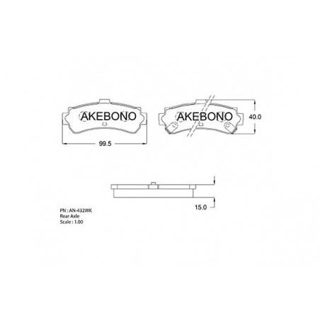 Jeu de quatre plaquettes de...