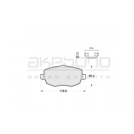 Jeu de quatre plaquettes de...