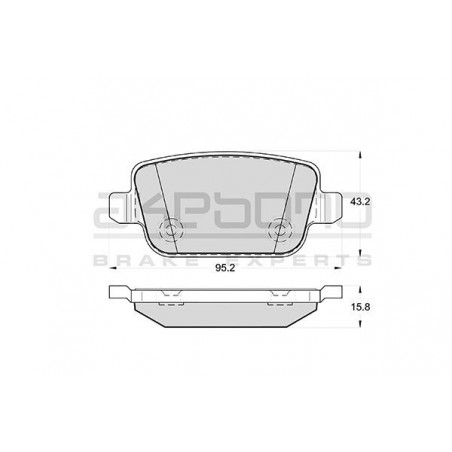 Jeu de quatre plaquettes de...