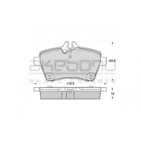 Jeu de quatre plaquettes de...