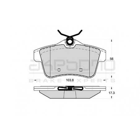 Jeu de quatre plaquettes de...