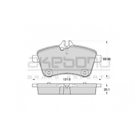 Jeu de quatre plaquettes de...