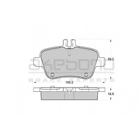 Jeu de quatre plaquettes de...