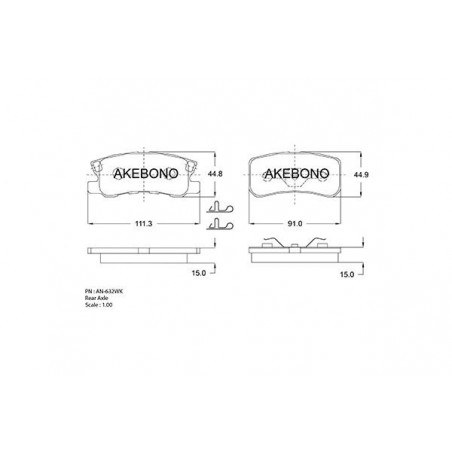 Jeu de quatre plaquettes de...